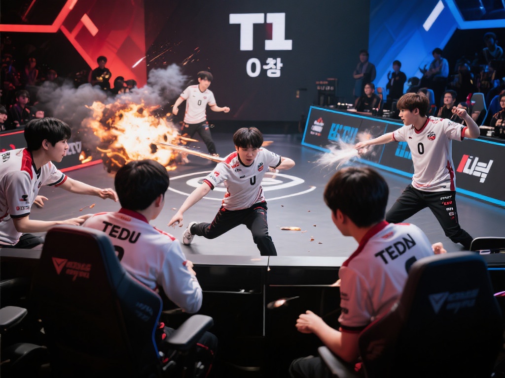 LCK:T1零换四奠胜局,Ucal神勇一打二难救主 电竞的激情,无疑在LCK赛场上再度点燃。