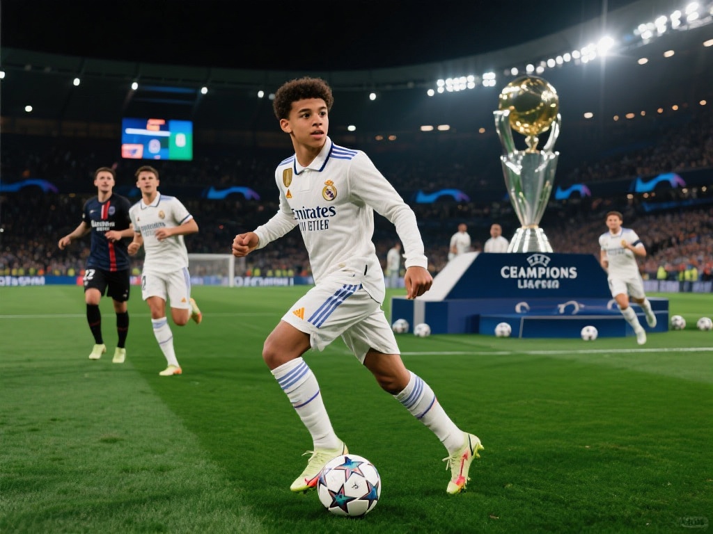 欧冠19岁天才封神:脱衣狂奔创纪录跪地夺冠泪洒赛场 本届欧冠决赛,对手势均力敌,比赛一度陷入